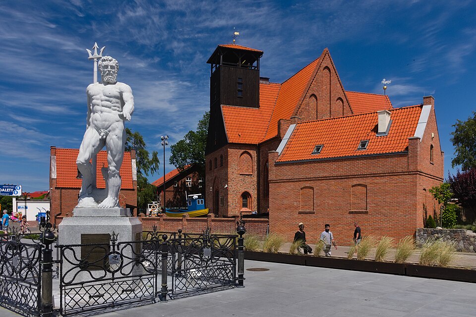 Hel town square with Neptune fountain