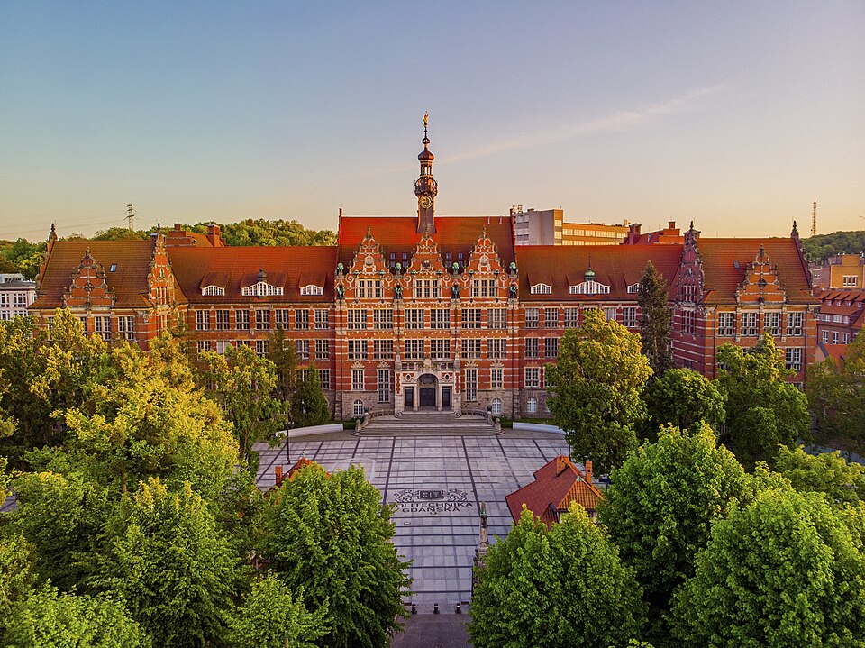 Gdańsk University of Technology main building in Wrzeszcz