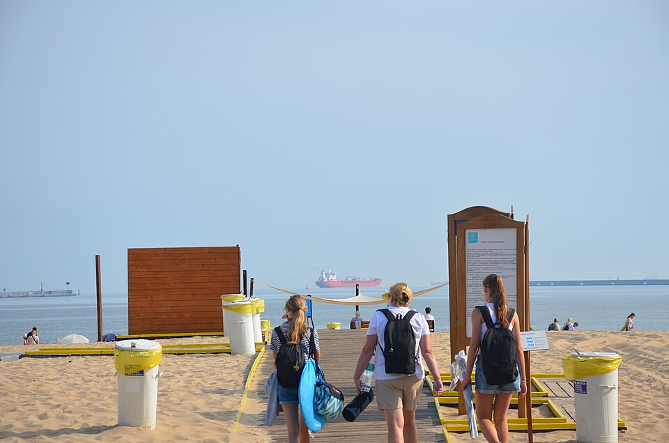 Stogi beach near Gdańsk